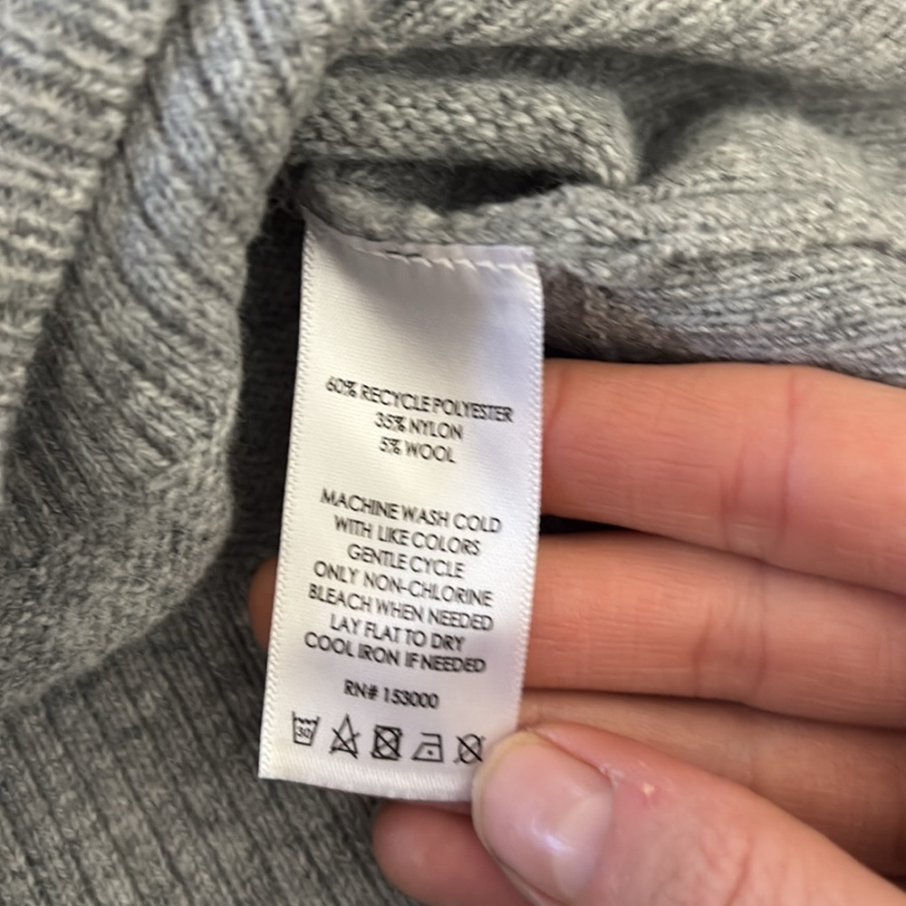 IVORY ELLA “Alexis Safari Sunrise Longline Wool Blend Grey Cardigan Sweater” - Picture 5 of 6
